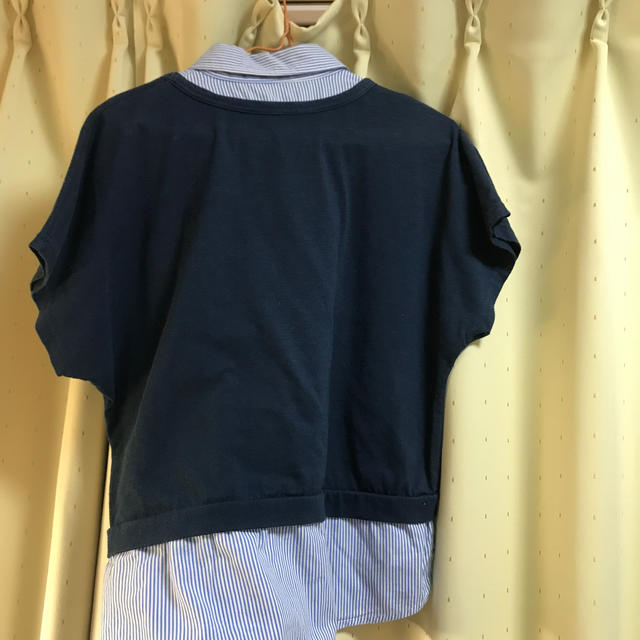 HONEYS(ハニーズ)の重ね着風Tシャツ(ループタイ付き) Sサイズ レディースのトップス(Tシャツ(半袖/袖なし))の商品写真