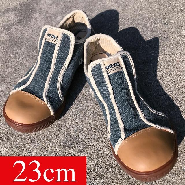 DIESEL(ディーゼル)の【23.0cm】DIESEL ディーゼル ◆ スリッポン シューズ ◆ デニム  レディースの靴/シューズ(スリッポン/モカシン)の商品写真