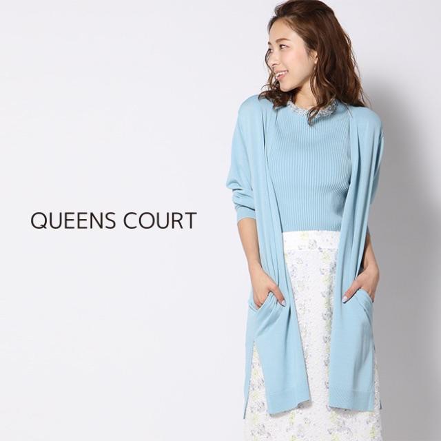 QUEENS COURT(クイーンズコート)のQUEENS COURT 2019 1.8万 ビジューアンサンブル M 新品 レディースのトップス(アンサンブル)の商品写真