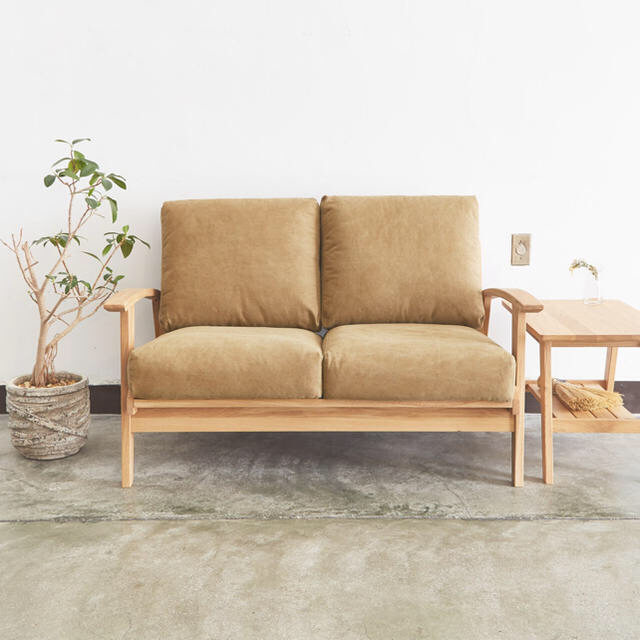 Bothy Canvas Sofa 2P オーク無垢材　ソファ