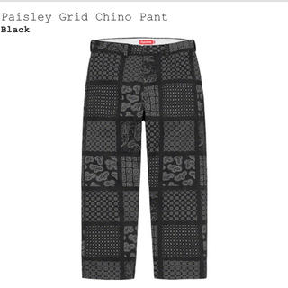シュプリーム(Supreme)のSupreme Paisley Grid Chino Pant(ワークパンツ/カーゴパンツ)