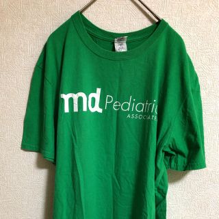 GILDAN ギルダン　アメリカ古着　Tシャツ　グリーン(Tシャツ/カットソー(半袖/袖なし))