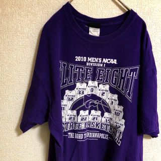 STEP AHEAD アメリカ古着　Tシャツ　パープル(Tシャツ/カットソー(半袖/袖なし))