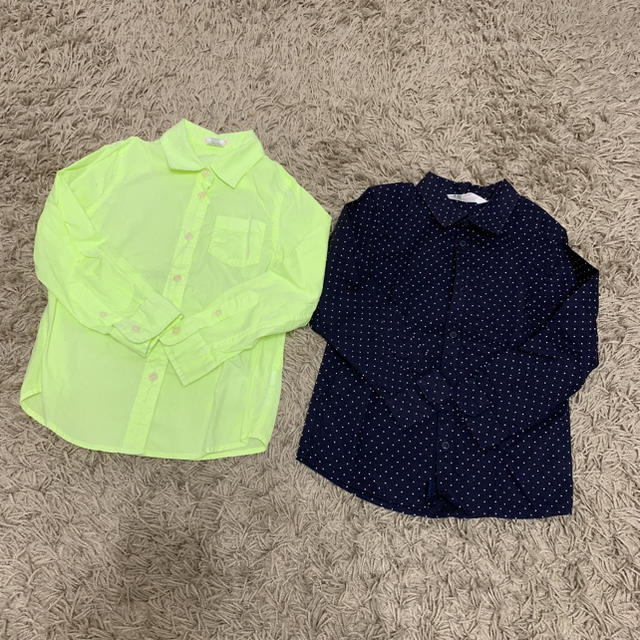 ZARA KIDS(ザラキッズ)のJCREW、h&mシャツ二枚セット キッズ/ベビー/マタニティのキッズ服男の子用(90cm~)(ブラウス)の商品写真