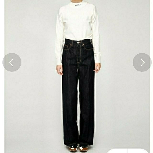 moussy(マウジー)のMOUSSY GBL MV WIDE STRAIGHT レディースのパンツ(デニム/ジーンズ)の商品写真