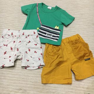 アカチャンホンポ(アカチャンホンポ)の✳︎momo様専用✳︎アカチャンホンポ Tシャツ パンツ 70センチ ３枚セット(Ｔシャツ)