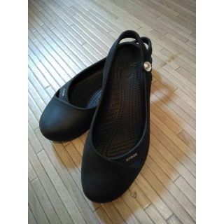 クロックス(crocs)のCROCS　サンダル　黒(サンダル)