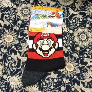 マリオの靴下 16～18センチ 新品(靴下/タイツ)