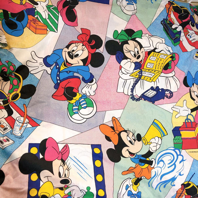 Disney(ディズニー)のミニー　総柄ファブリック ハンドメイドの素材/材料(生地/糸)の商品写真