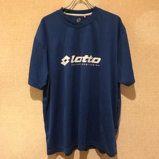 ロット(lotto)のlotto  プラシャツ  4L ブルー　青　半袖　 Tシャツ(Tシャツ/カットソー(半袖/袖なし))