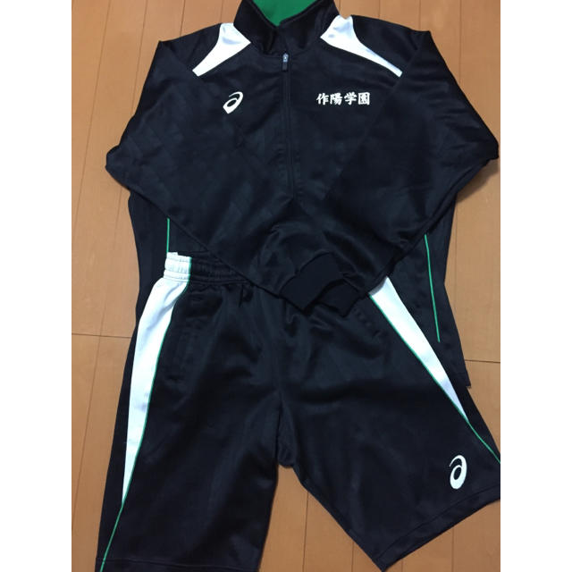asics - 作陽高校 サッカー部 移動着 ジャージ上下の通販 by asics - 作陽高校 サッカー部 移動着 ジャージ上下の通販 by