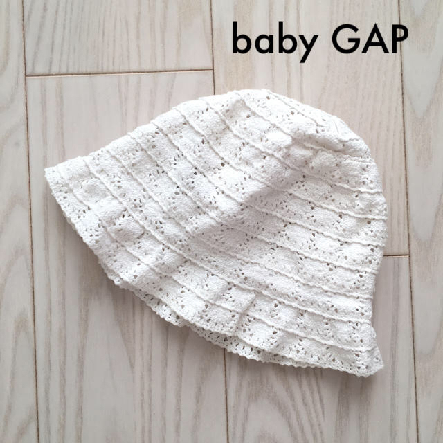 babyGAP(ベビーギャップ)のbaby GAP レースハット 帽子 51センチ キッズ/ベビー/マタニティのこども用ファッション小物(帽子)の商品写真