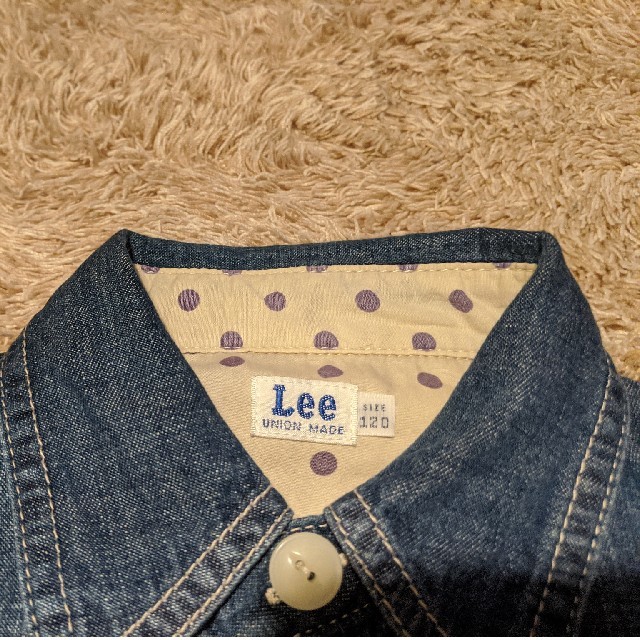 Lee(リー)のLee デニムワンピース　120サイズ キッズ/ベビー/マタニティのキッズ服女の子用(90cm~)(ワンピース)の商品写真