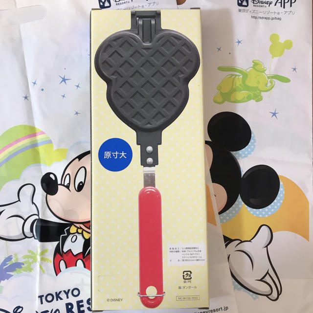 Disney(ディズニー)のディズニー　ワッフルメーカー インテリア/住まい/日用品のキッチン/食器(調理道具/製菓道具)の商品写真