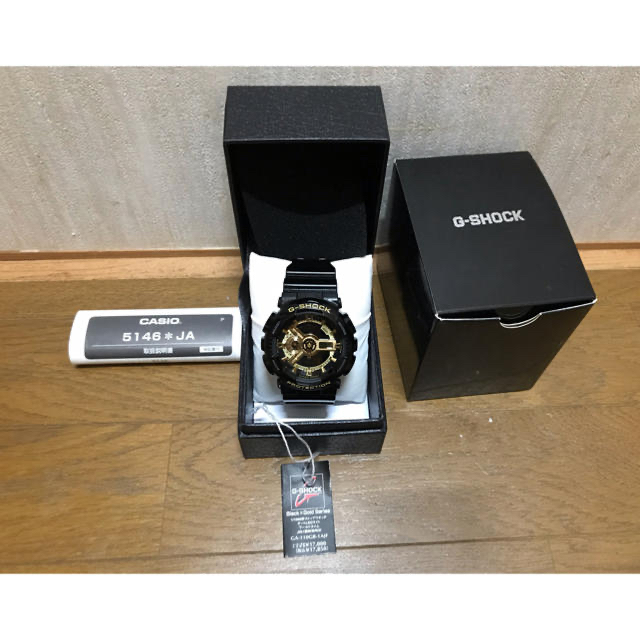 G-SHOCK(ジーショック)の最終価格　CASIO G-SHOCK GA-110GB-1AJF 箱説タグ付き メンズの時計(腕時計(デジタル))の商品写真