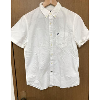 アメリカンイーグル(American Eagle)のアメリカンイーグル　ボタンダウンシャツ　ホワイト(シャツ)