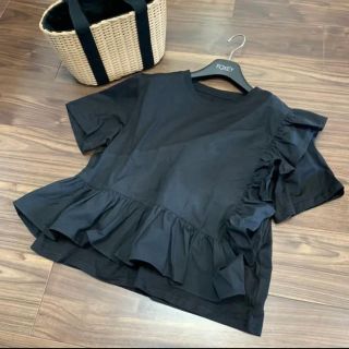 ランバンオンブルー(LANVIN en Bleu)のSALE  レイヤードフリルカットソー(Tシャツ(半袖/袖なし))