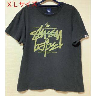 アベイシングエイプ(A BATHING APE)のエイプ　ステューシー　Ｔシャツ　コラボ(Tシャツ/カットソー(半袖/袖なし))