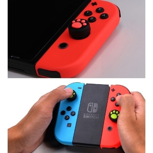 Nintendo Switch(ニンテンドースイッチ)の新品　Nintendo Switch Pro/Joy-Con カバー 猫手 2個 エンタメ/ホビーのゲームソフト/ゲーム機本体(その他)の商品写真