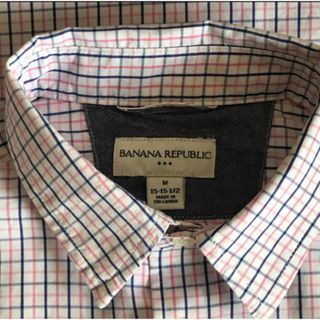 バナナリパブリック(Banana Republic)のBANANA REPUBLIC バナナリパプリック　チェック長袖シャツ(シャツ)