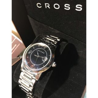 クロス(CROSS)の★ CROSS クロス 重厚 ブラックフェイス メンズウォッチ ★ 保管品(腕時計(アナログ))