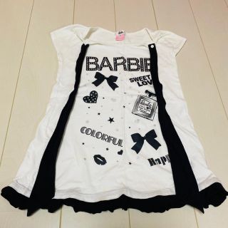 バービー(Barbie)のバービー Barbie 白Tシャツ 子供服 女の子用(Tシャツ/カットソー)