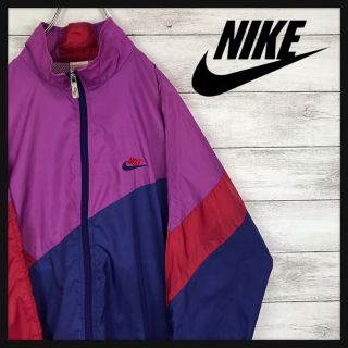 ナイキ(NIKE)のNIKE ナイキ 90s ナイロンジャケット 銀タグ レア(ナイロンジャケット)