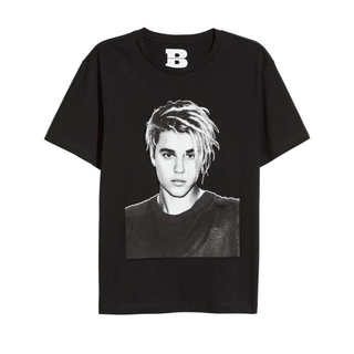 エイチアンドエム(H&M)のジャスティンビーバー　Tシャツ　新品(Tシャツ(半袖/袖なし))