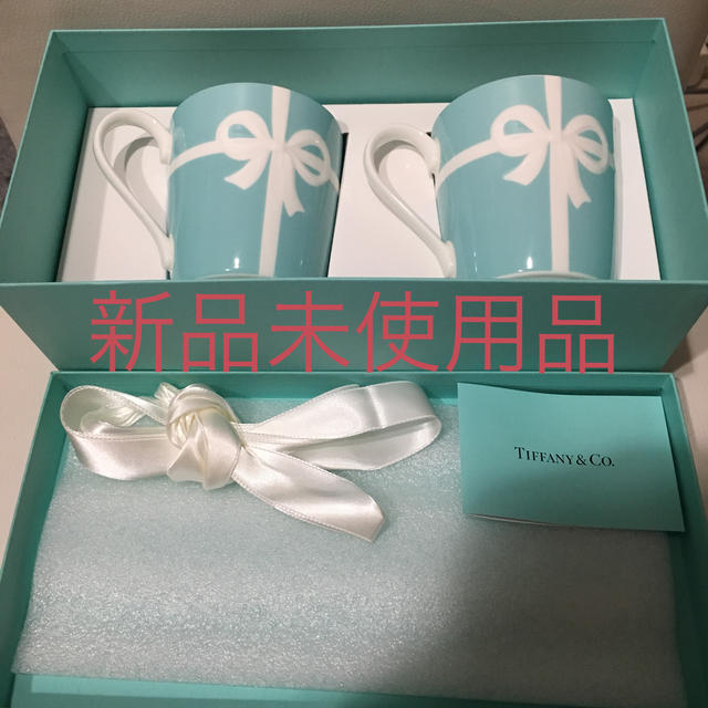 グラス/カップTiffany マグカップ リボンデザイン