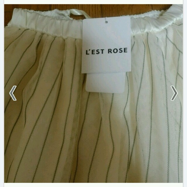 L'EST ROSE(レストローズ)のレストローズ　新品　チュールスカート レディースのスカート(ひざ丈スカート)の商品写真