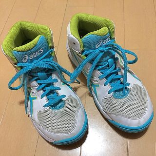 アシックス(asics)のアシックス 21cm バッシュ ミニバスケットボール asics ホワイト(バスケットボール)