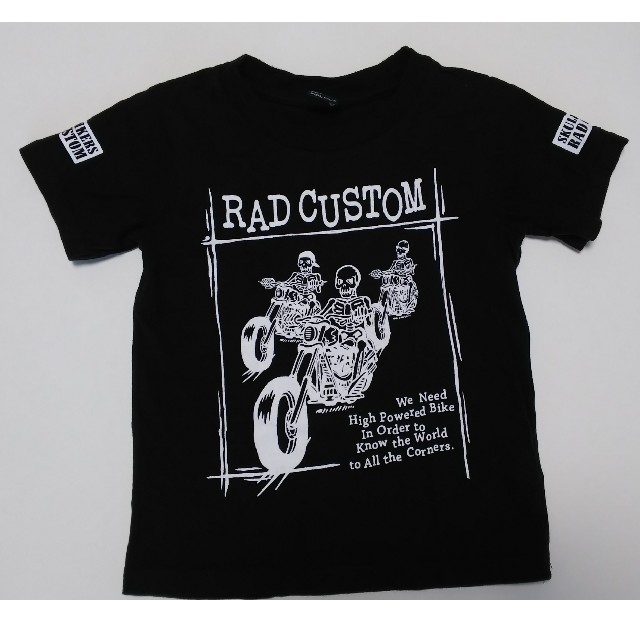 RAD CUSTOM(ラッドカスタム)のRAD CUSTOM ラッドカスタム 半袖 Tシャツ ブラック 100センチ キッズ/ベビー/マタニティのキッズ服男の子用(90cm~)(Tシャツ/カットソー)の商品写真