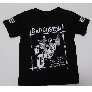 ラッドカスタム(RAD CUSTOM)のRAD CUSTOM ラッドカスタム 半袖 Tシャツ ブラック 100センチ(Tシャツ/カットソー)