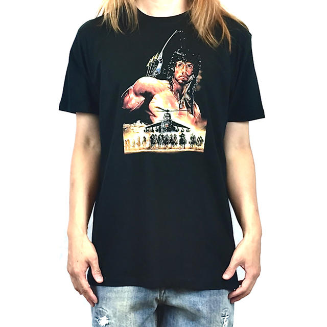 新品 ランボー2 戦争 戦車 スタローン ロッキー エクスペンダブルズ Tシャツ | フリマアプリ ラクマ