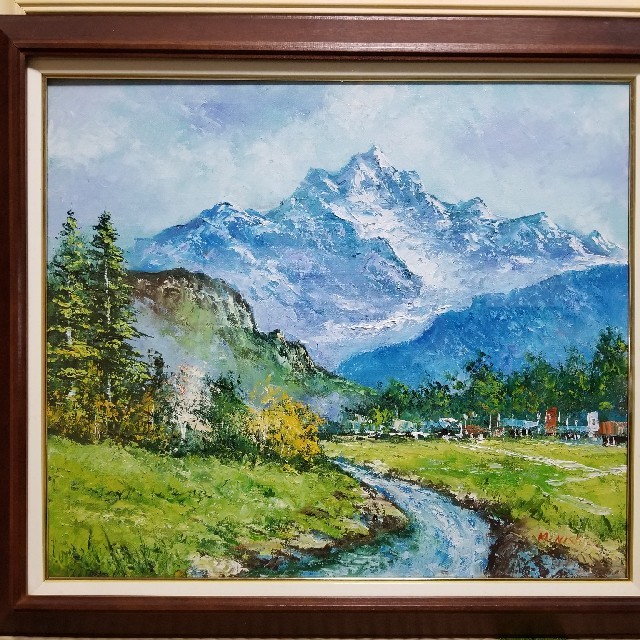 想像を超えての □価格交渉可□絵画 油絵 原画 風景画 絵画+