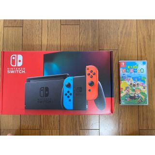 ニンテンドウ(任天堂)のNintendo Switch 本体　どうぶつの森ソフトセット(家庭用ゲーム機本体)