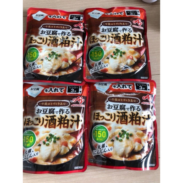 味の素(アジノモト)の今夜はてづくり気分　お豆腐で作るほっこり酒粕汁　4袋 食品/飲料/酒の加工食品(レトルト食品)の商品写真