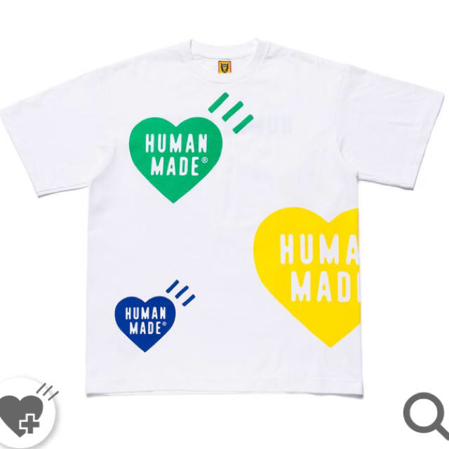 humanmade ヒューマンメイド)白tシャツ ハート