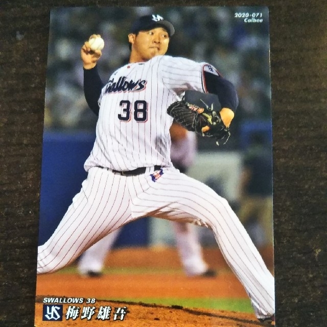 東京ヤクルトスワローズ(トウキョウヤクルトスワローズ)の梅野雄吾　東京ヤクルトスワローズ エンタメ/ホビーのタレントグッズ(スポーツ選手)の商品写真