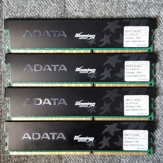 ADATA DDR3-1600 4GB×4枚 16GB(PCパーツ)