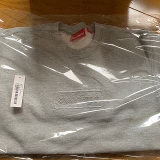 シュプリーム(Supreme)のSupreme Cutout Logo Crewneck グレー Mサイズ(スウェット)