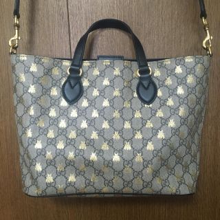 グッチ(Gucci)のグッチトートバッグ✨グッチショルダーバッグ✨ハチ✨ビー✨軽量❤️超美品❤️(トートバッグ)