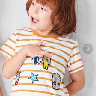 ハッシュアッシュ(HusHush)のハッシュアッシュ Tシャツ ティーシャツ　半袖　カットソー　ボーダー　黄色　夏(Tシャツ/カットソー)