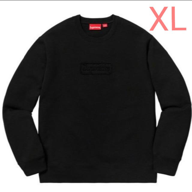 Supreme Cutout Logo Crewneck Black XL - スウェット