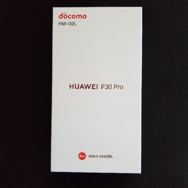 docomo HUAWEI P30 Pro HW-02L Black 本体