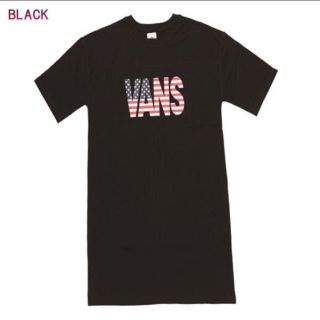 ヴァンズ(VANS)の新品！VANS バンズ 半袖 ワンピース Tシャツ M ブラック(Tシャツ(半袖/袖なし))