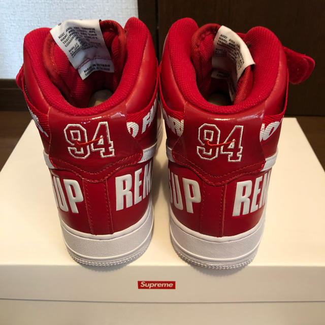 Supreme(シュプリーム)のNIKE®︎/Supreme 14FW Air Force 1 Hi Red 9 メンズの靴/シューズ(スニーカー)の商品写真