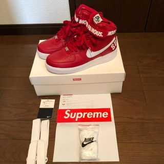 シュプリーム(Supreme)のNIKE®︎/Supreme 14FW Air Force 1 Hi Red 9(スニーカー)