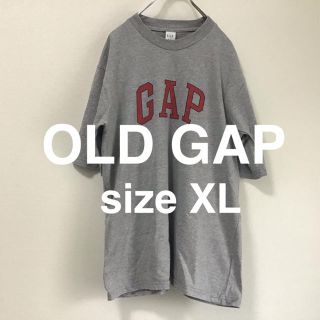 ギャップ(GAP)のOLD GAP Tシャツ XL グレー　ビックロゴ(Tシャツ/カットソー(半袖/袖なし))