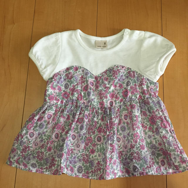 petit main(プティマイン)のプティマインpetitmain カットソー Tシャツ トップス キッズ/ベビー/マタニティのベビー服(~85cm)(Ｔシャツ)の商品写真